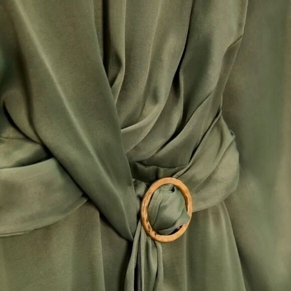 ZARA Satin Effects Dress Size XS • BLOGGER FAVORITE • NEW WITH TAGS • - Picture 8 of 12